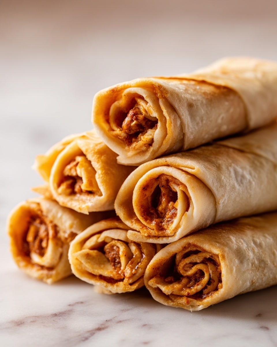 Baked Apple Pie Rice Paper Rolls Recipe - Recipe Image