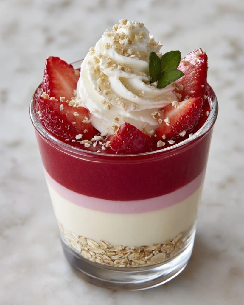 Strawberry Cheesecake Overnight Oats Recipe