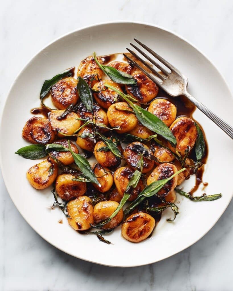 Crisp Gnocchi with Roasted Pumpkin in Brown Butter and Sage Recipe