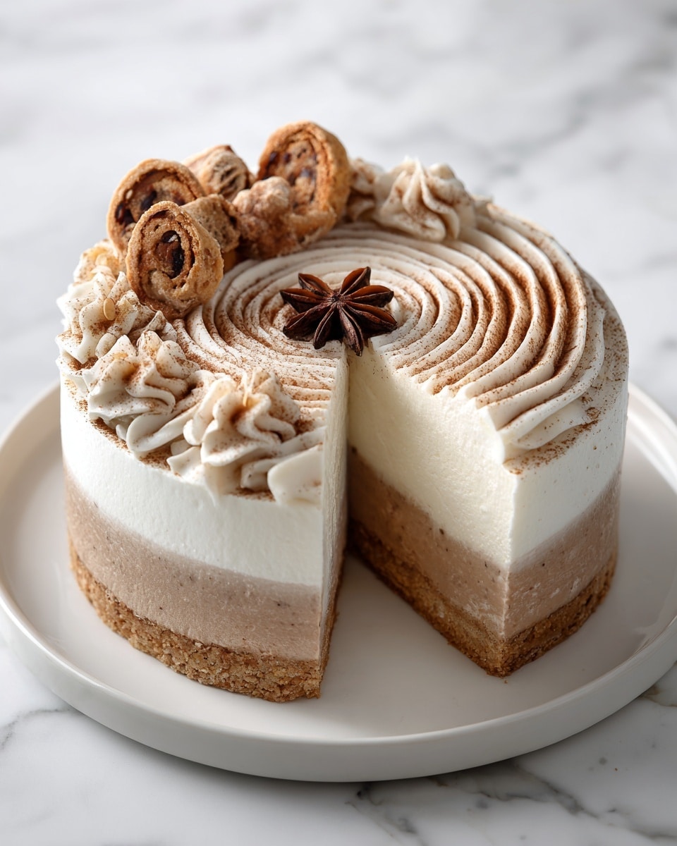 Cinnamon Roll Cheesecake Recipe - Recipe Image