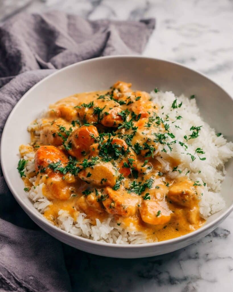 Creamy Smothered Chicken and Rice Recipe