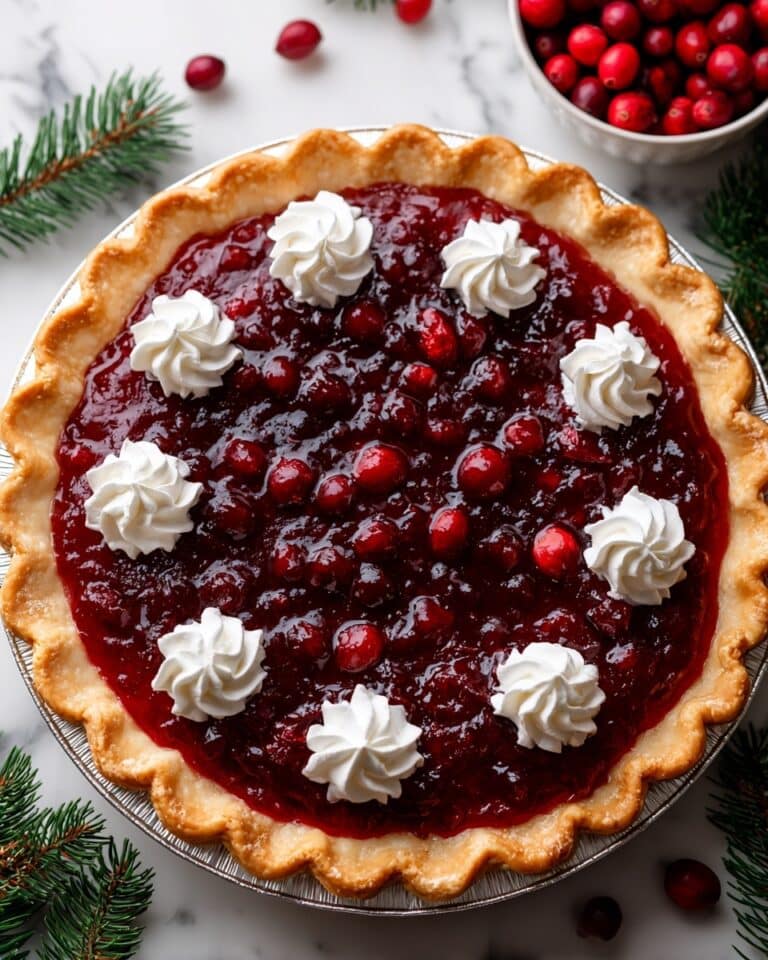 Cranberry Custard Pie Recipe