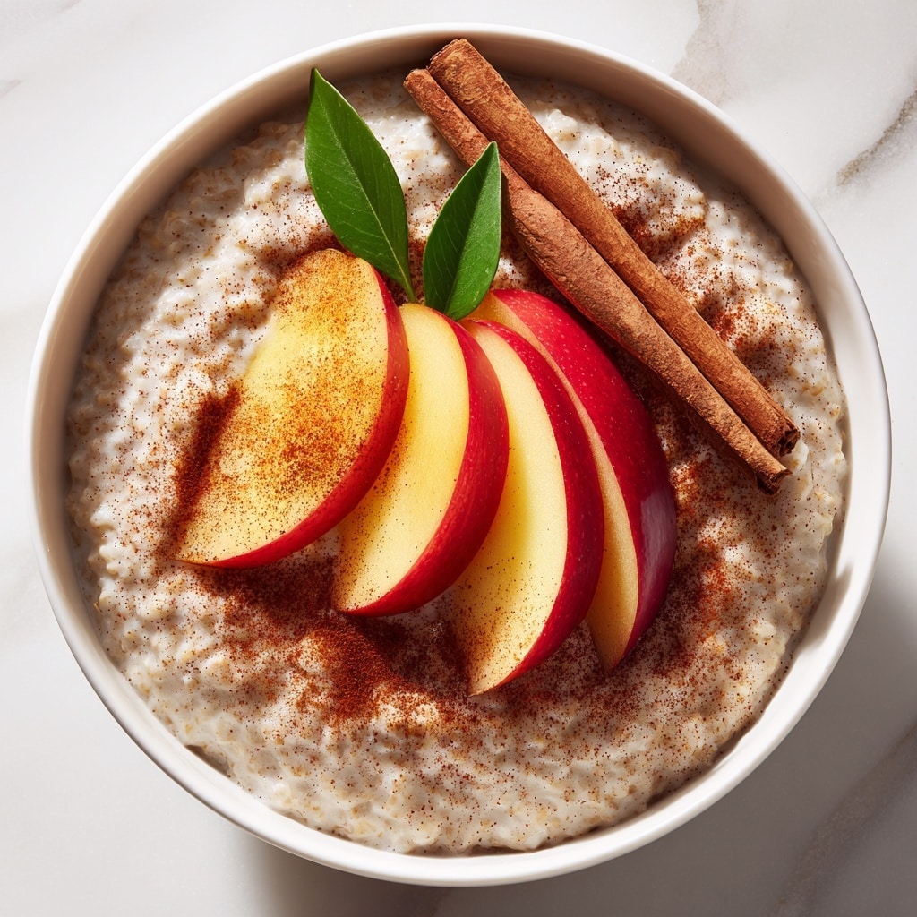 Apple Cinnamon Caramel Oatmeal Porridge Recipe - Recipe Image