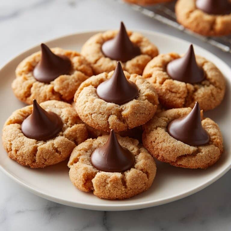 Homemade Peanut Butter Kiss Cookies Recipe