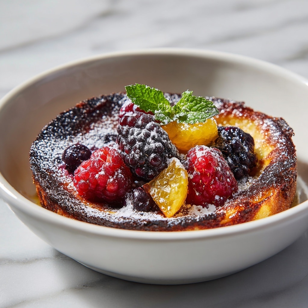 Wild Berry Bread Pudding with Orange Sauce Recipe