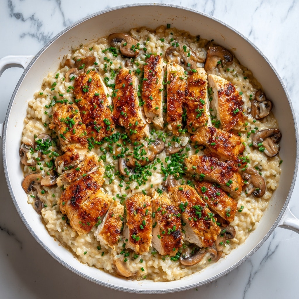 Creamy Mushroom Chicken and Rice Recipe - Recipe Image