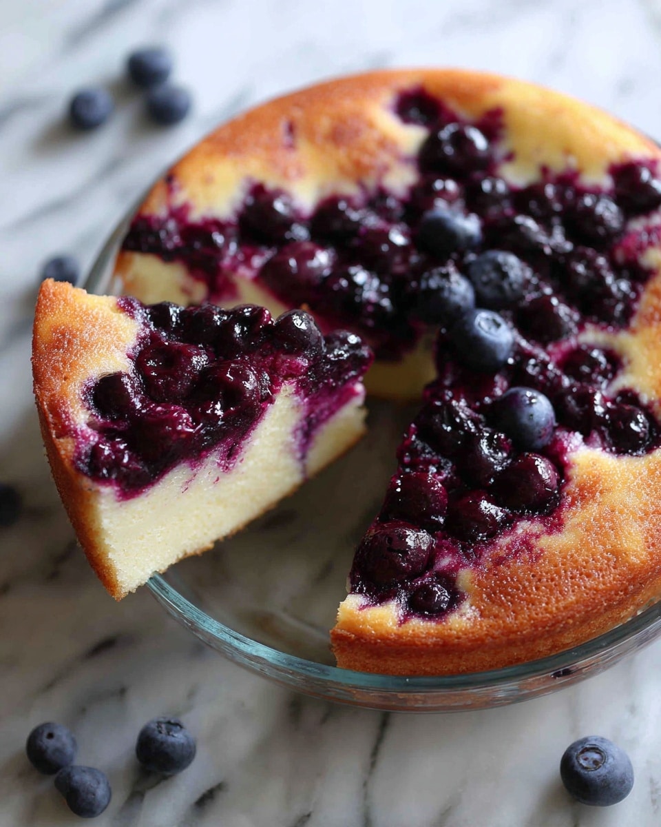 Crustless Blueberry Pie Recipe - Recipe Image