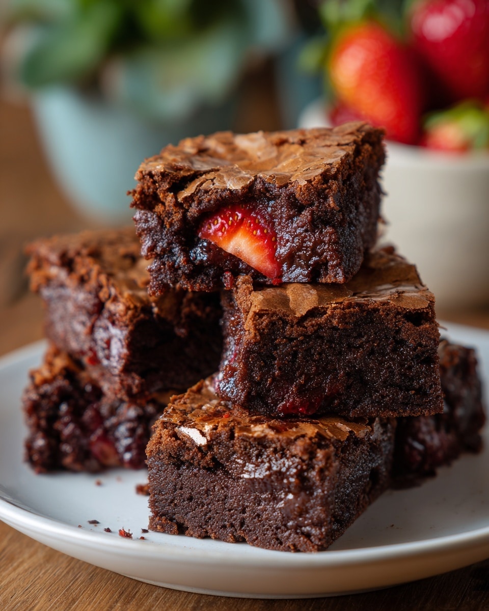 Strawberry Brownies Recipe - Recipe Image