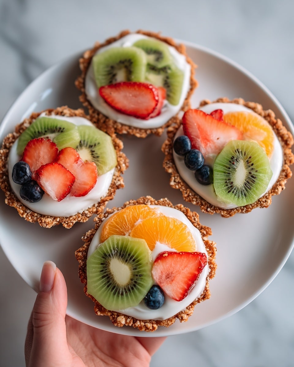 Healthy Bagel Fruit Pizza for Kids Recipe - Recipe Image
