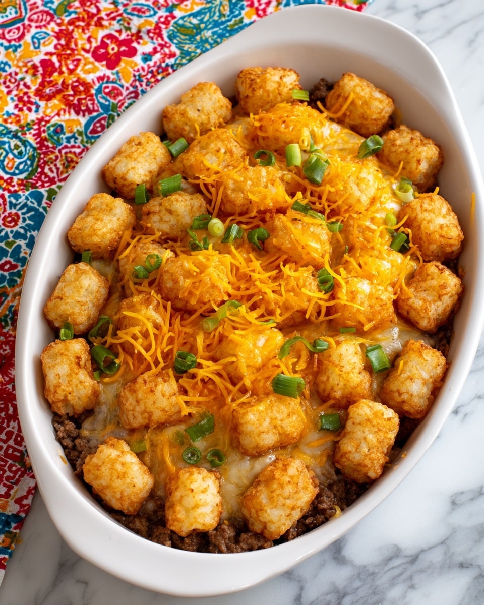 Cowboy Tater Tot Casserole Recipe - Recipe Image