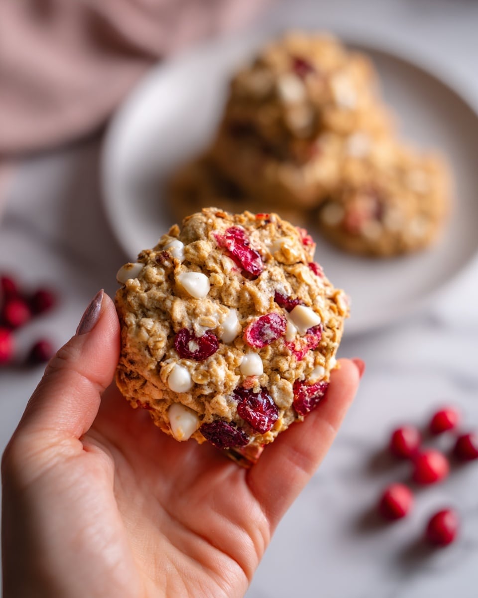 White Chocolate Oatmeal Cranberry Cookies Recipe - Recipe Image