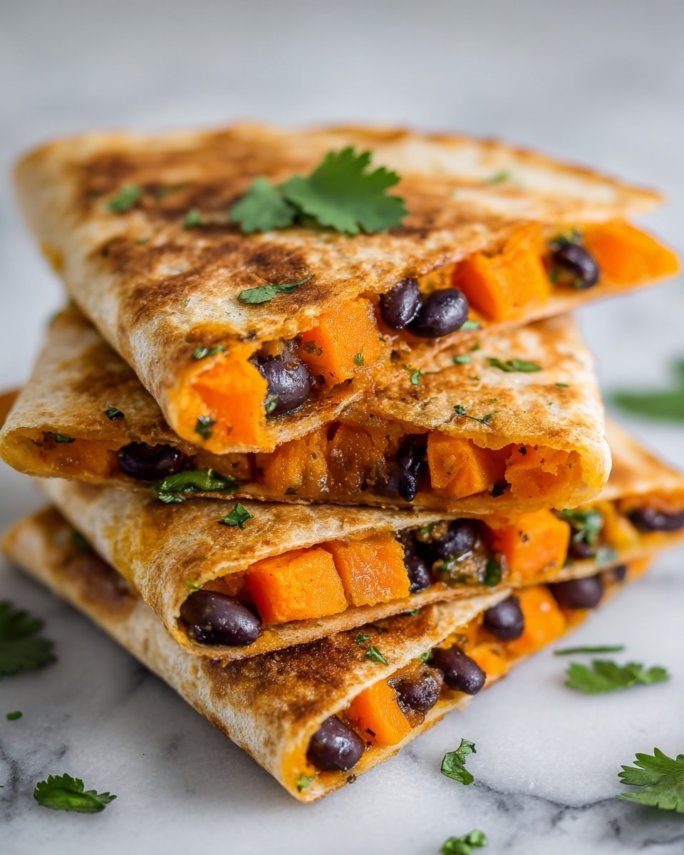 Roasted Sweet Potato and Black Bean Quesadillas Recipe - Recipe Image