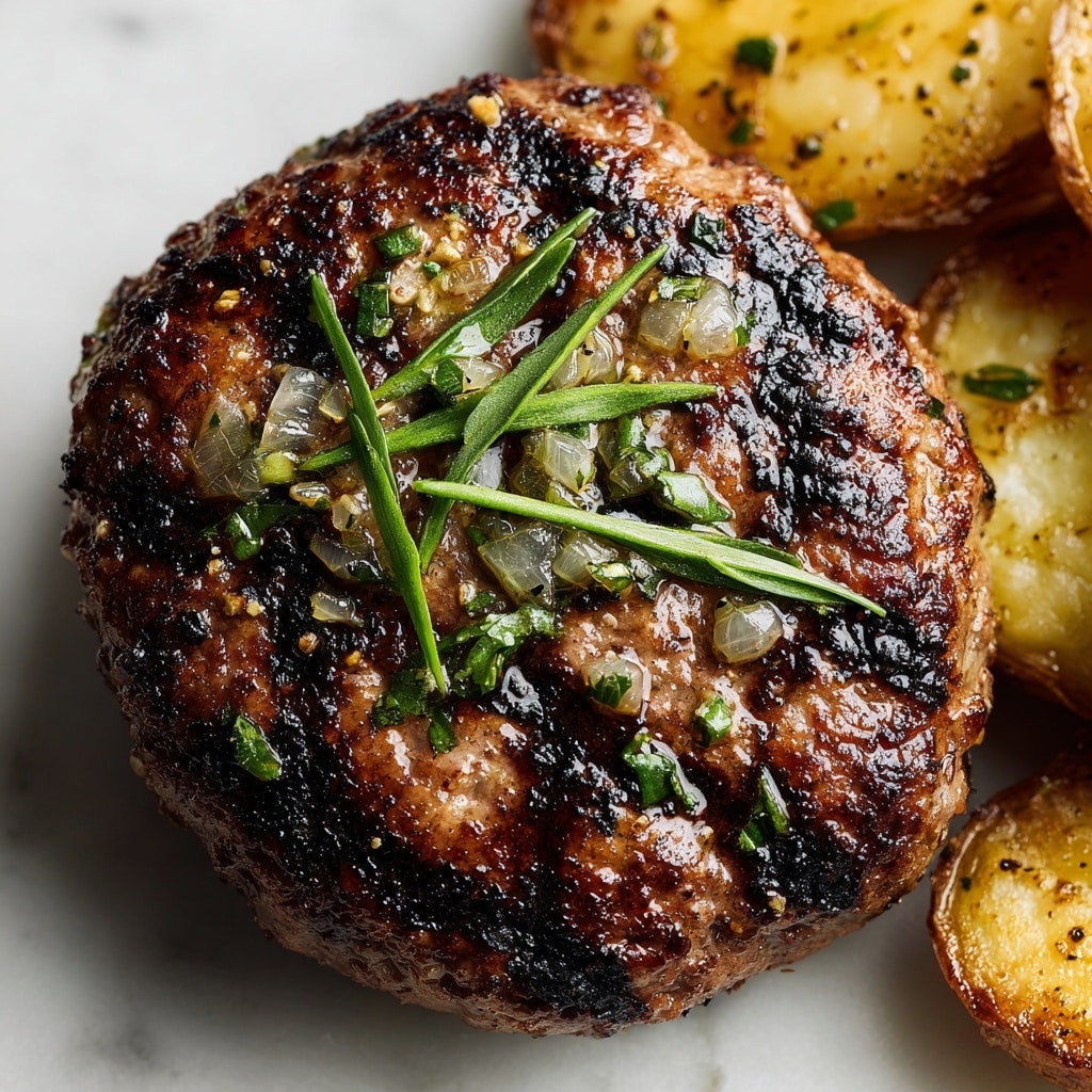 Tremendous Ribeye Steak with French Onions and Crispy French Fries Recipe - Recipe Image
