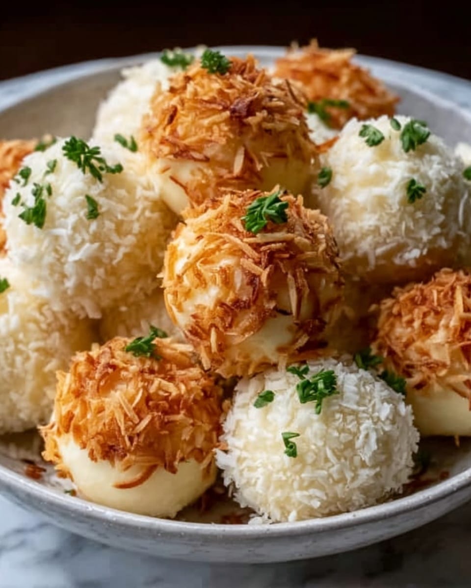 No Bake Coconut Cream Balls Recipe - Recipe Image