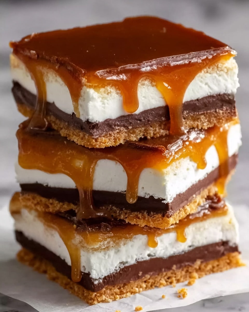 Decadent Caramel Cheesecake Bars Recipe - Recipe Image