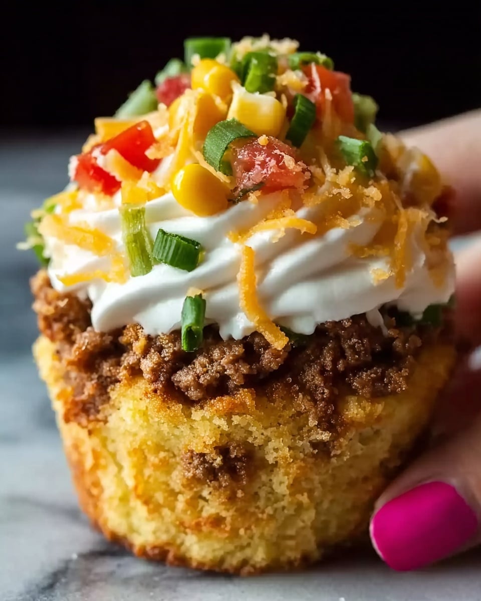 Taco Cupcakes Recipe - Recipe Image