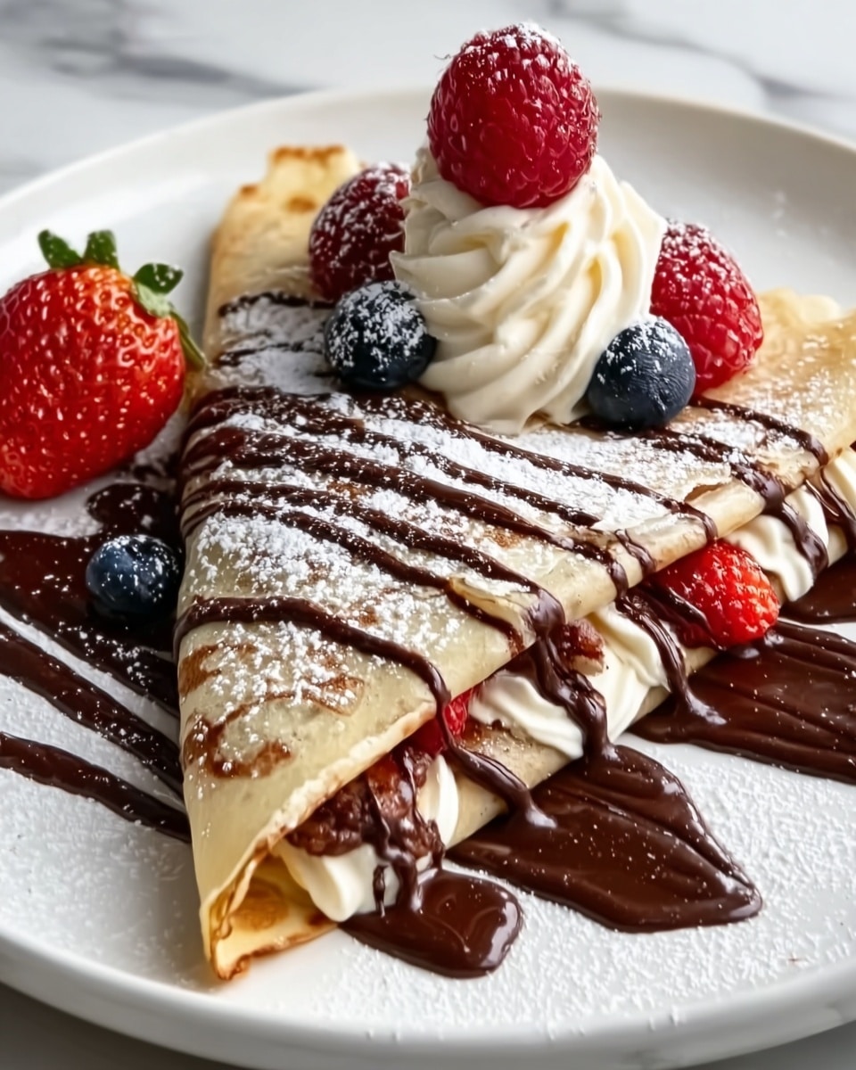 Easy Chocolate Crepes Recipe - Recipe Image