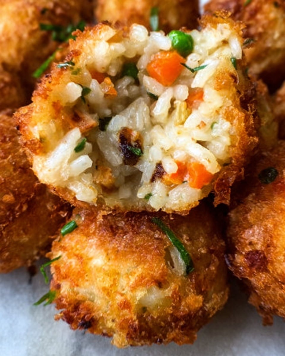 Crispy Mushroom and Gruyère Arancini with Marinara Dipping Sauce Recipe - Recipe Image