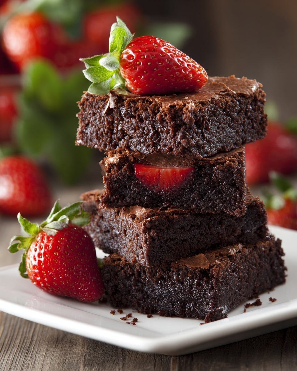 Strawberry Brownies Recipe - Recipe Image