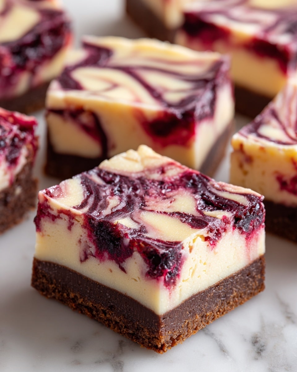 Blackberry Cheesecake Brownies Recipe - Recipe Image