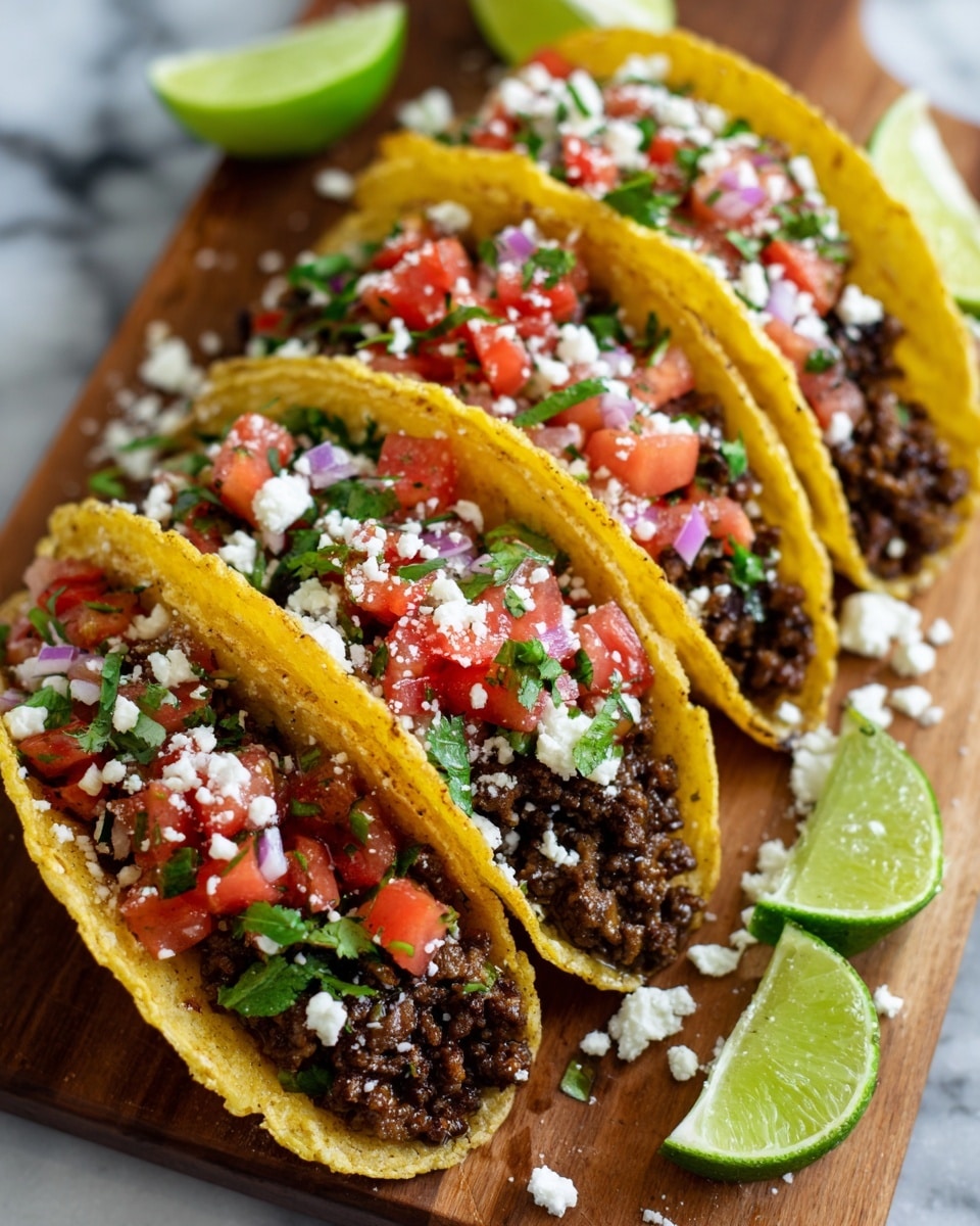 Crispy Ground Beef Tacos Recipe - Recipe Image