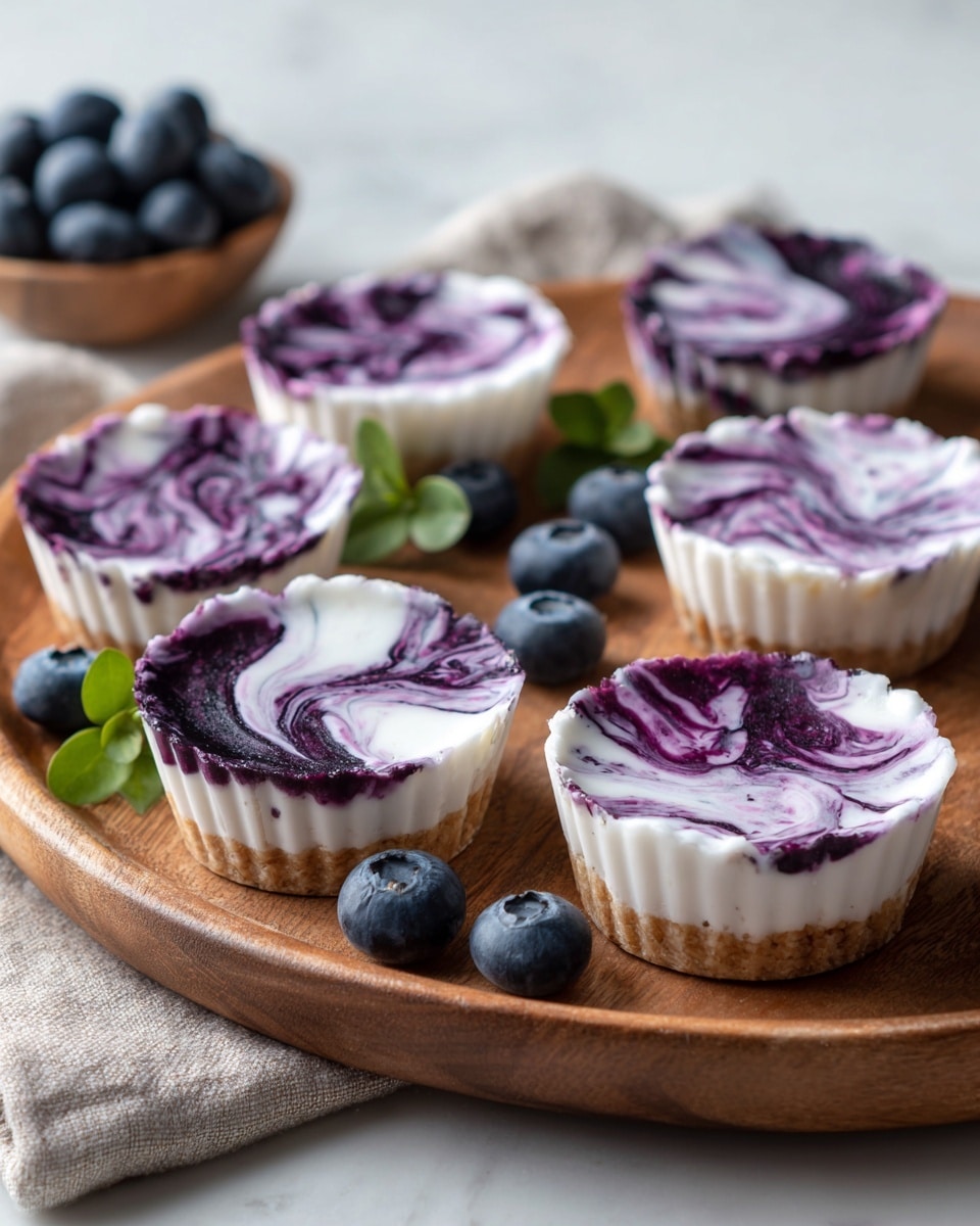 Blueberry Swirl Yogurt Bites Recipe - Recipe Image