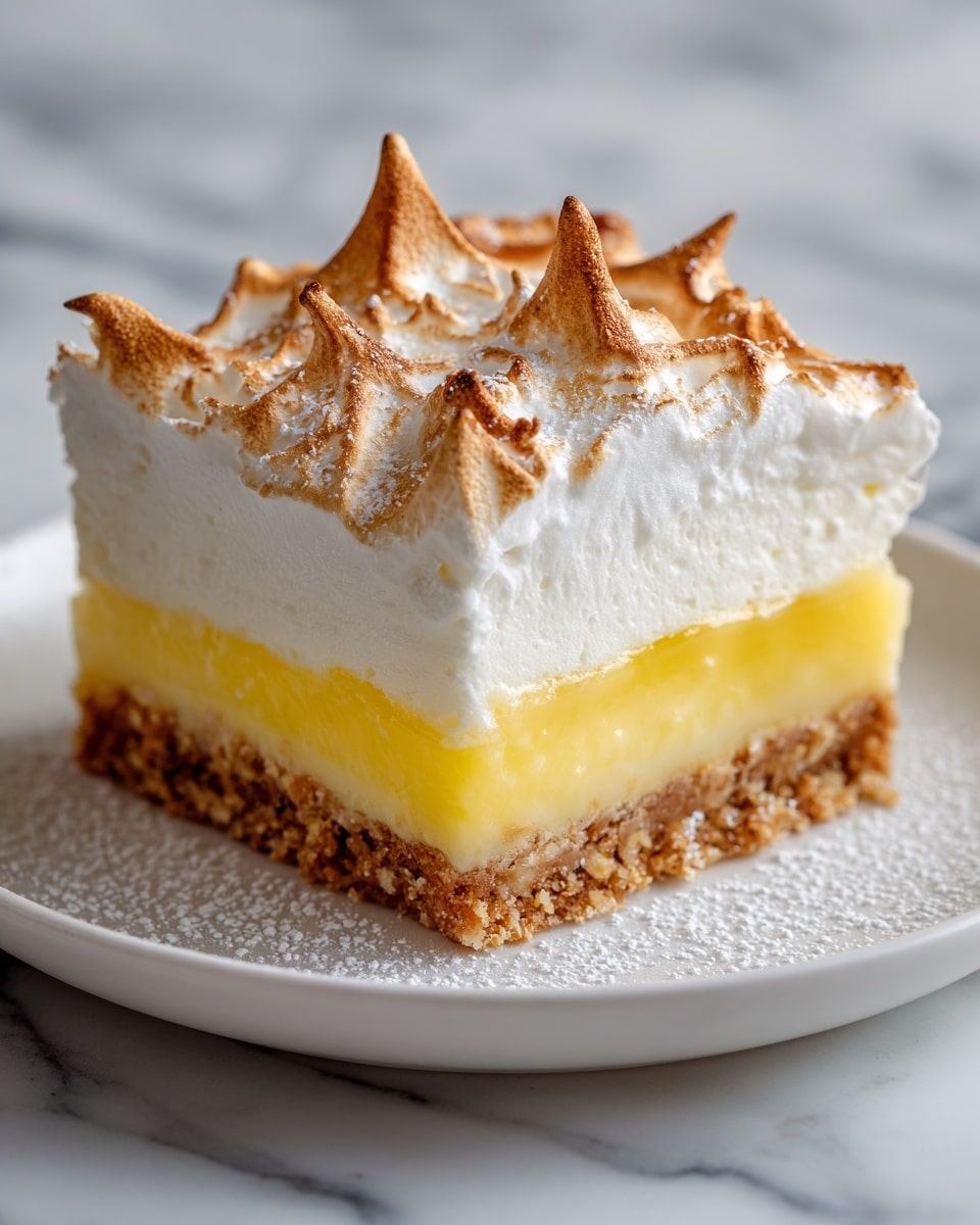 Zesty Lemon Meringue Pie Bars Recipe - Recipe Image