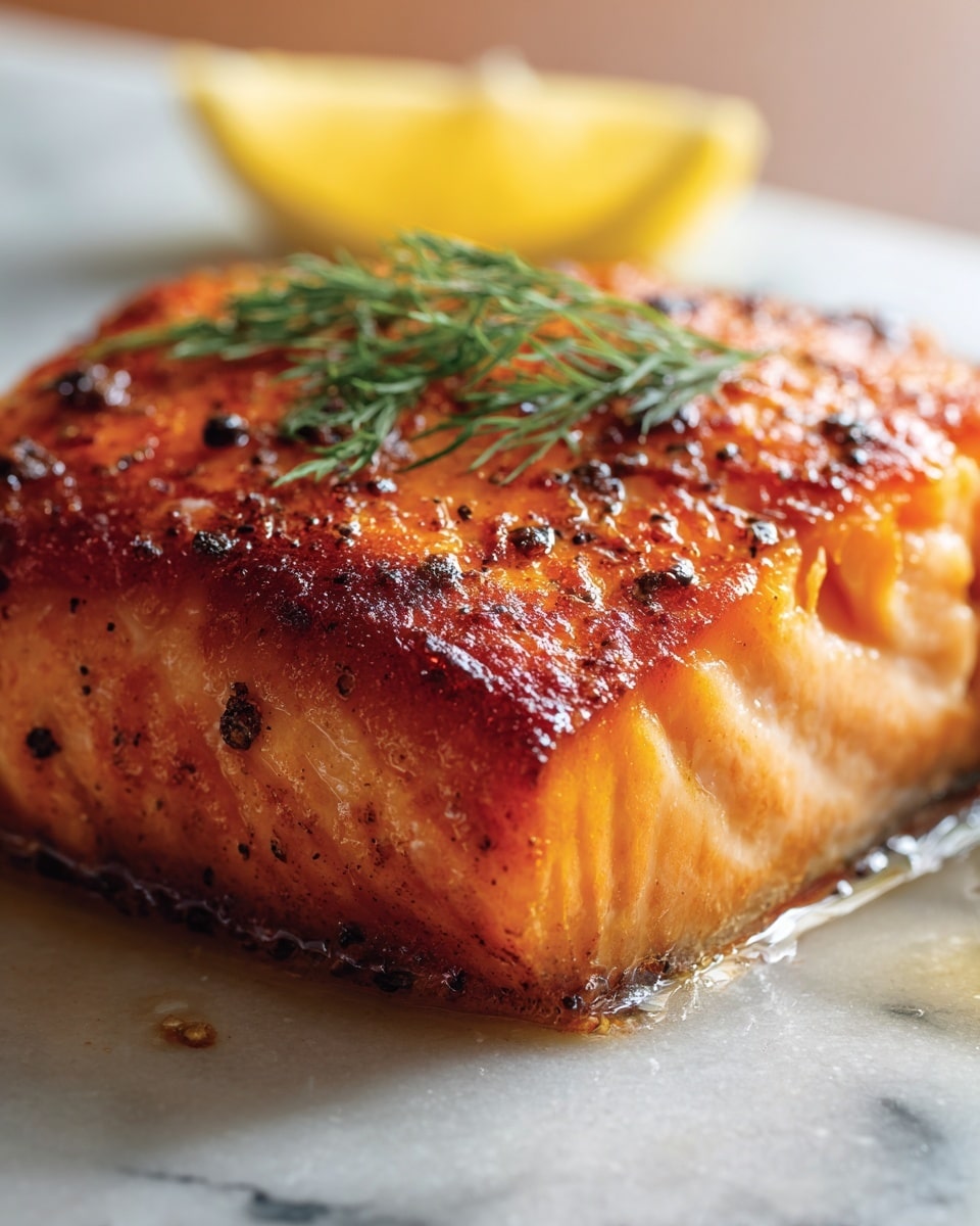Blackened Salmon with Creole Lemon Dill Sauce Recipe - Recipe Image