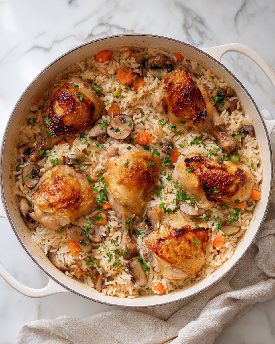 Easy Chicken and Rice Casserole Recipe - Recipe Image