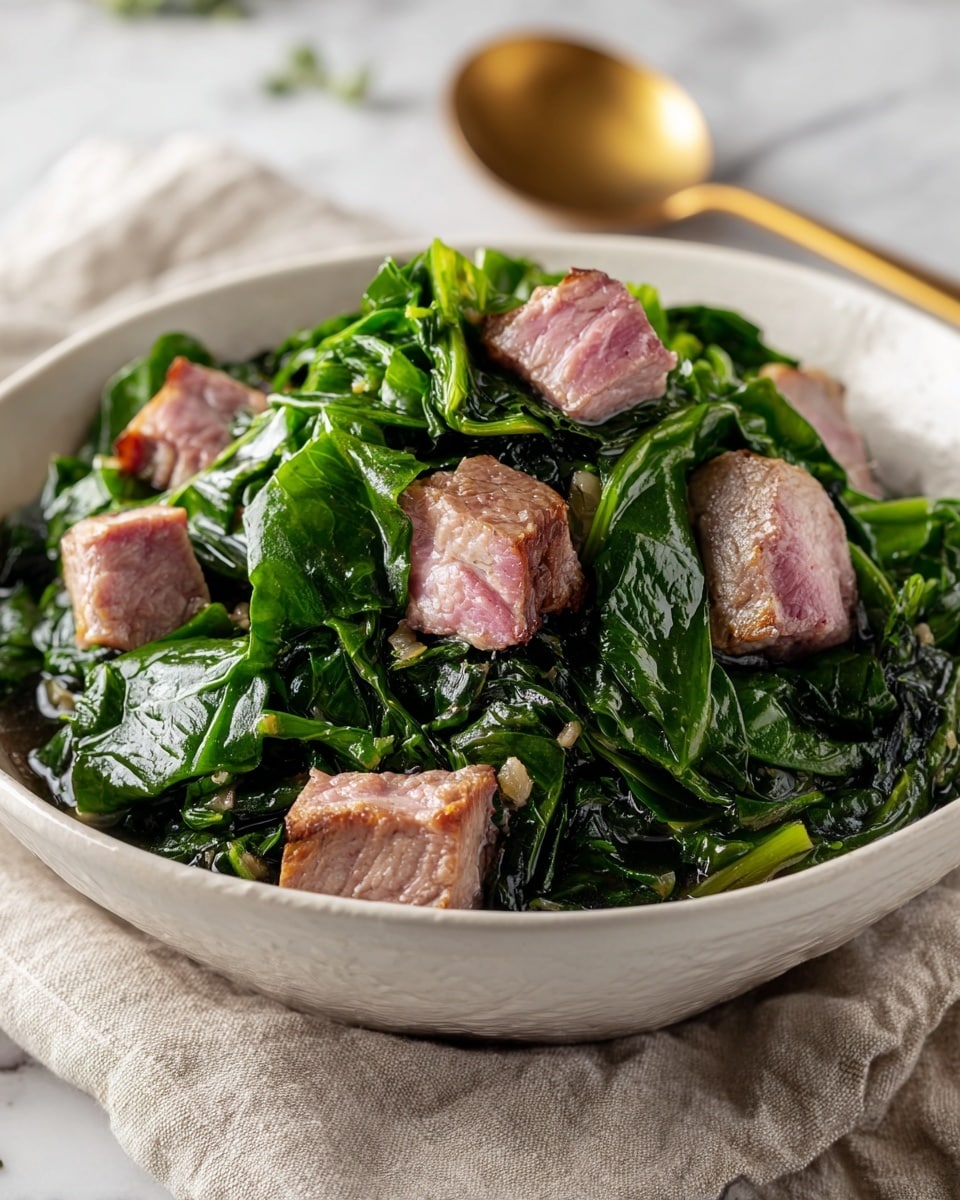 Collard Greens with Ham Hocks Recipe - Recipe Image