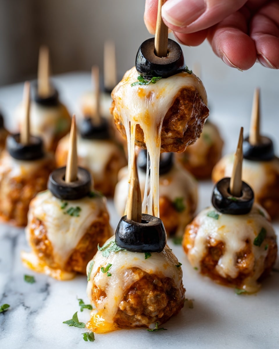 Spooky Spaghetti and Cheese Stuffed Meatballs Recipe - Recipe Image