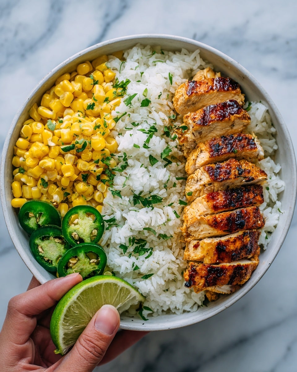 Street Corn Chicken Rice Bowl Recipe - Recipe Image