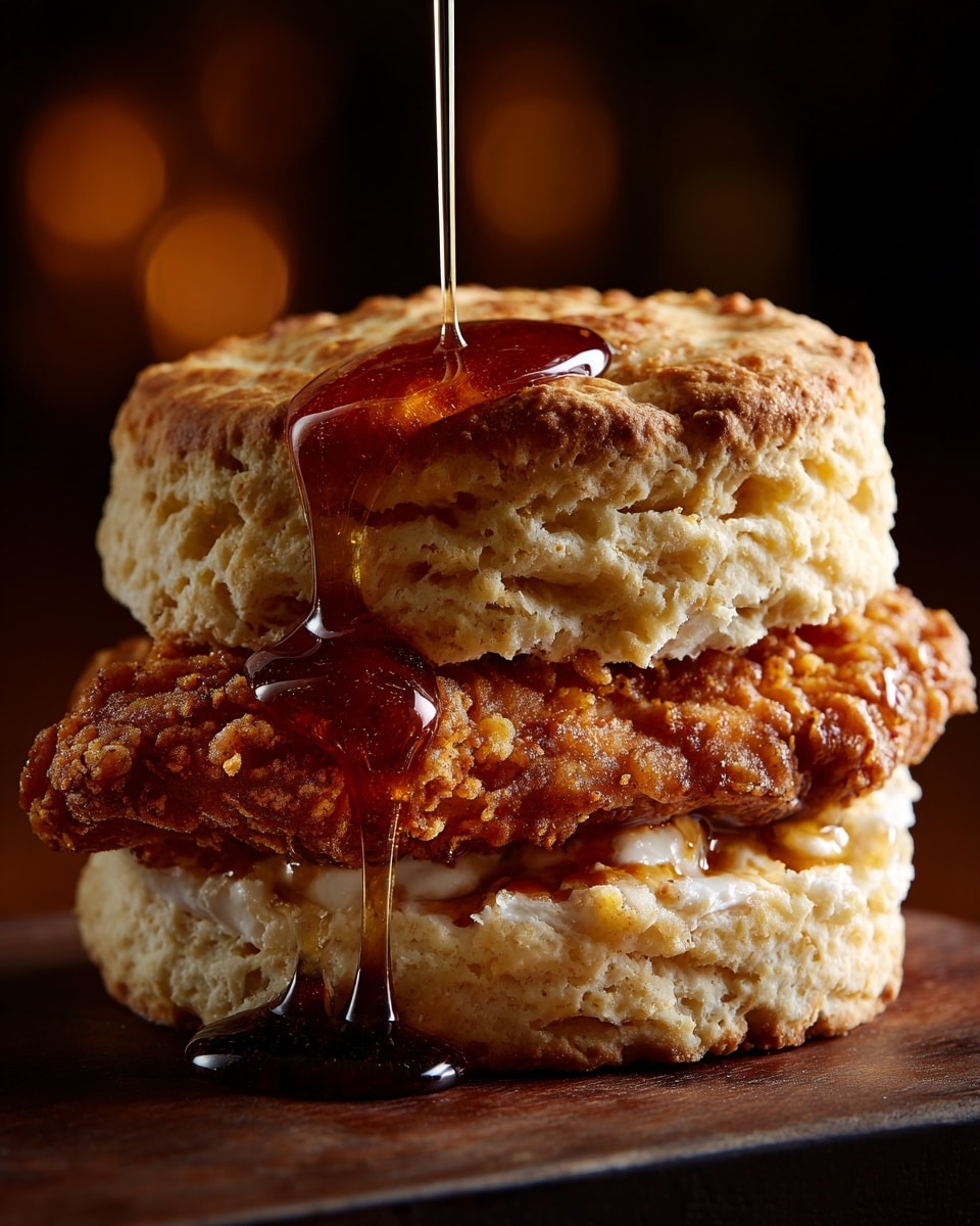 Hot Honey Chicken Biscuits Recipe - Recipe Image
