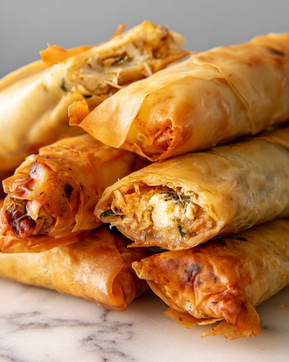 Baked Apple Pie Rice Paper Rolls Recipe - Recipe Image