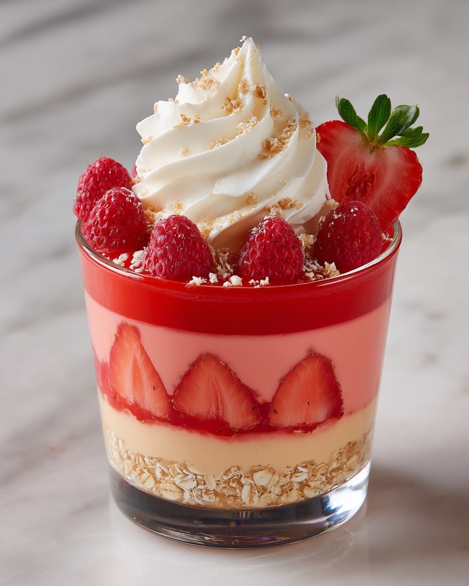Strawberry Cheesecake Overnight Oats Recipe - Recipe Image