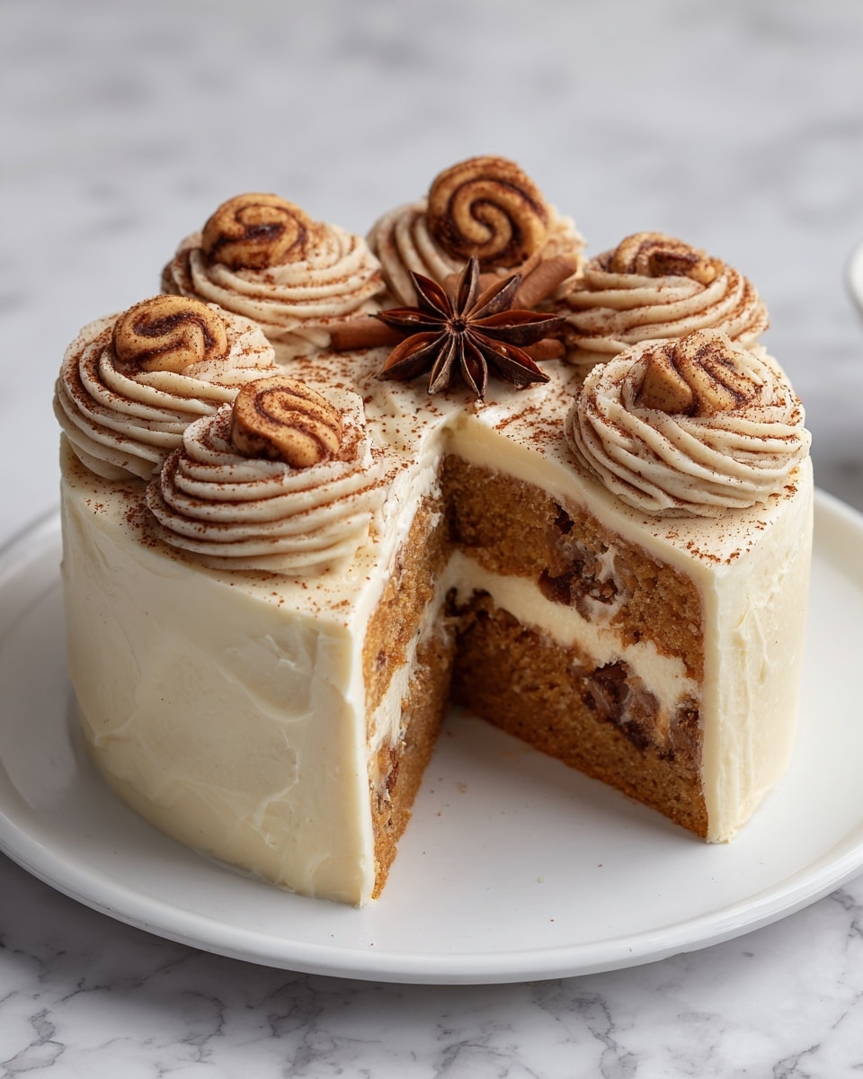Cinnamon Roll Cheesecake Recipe - Recipe Image