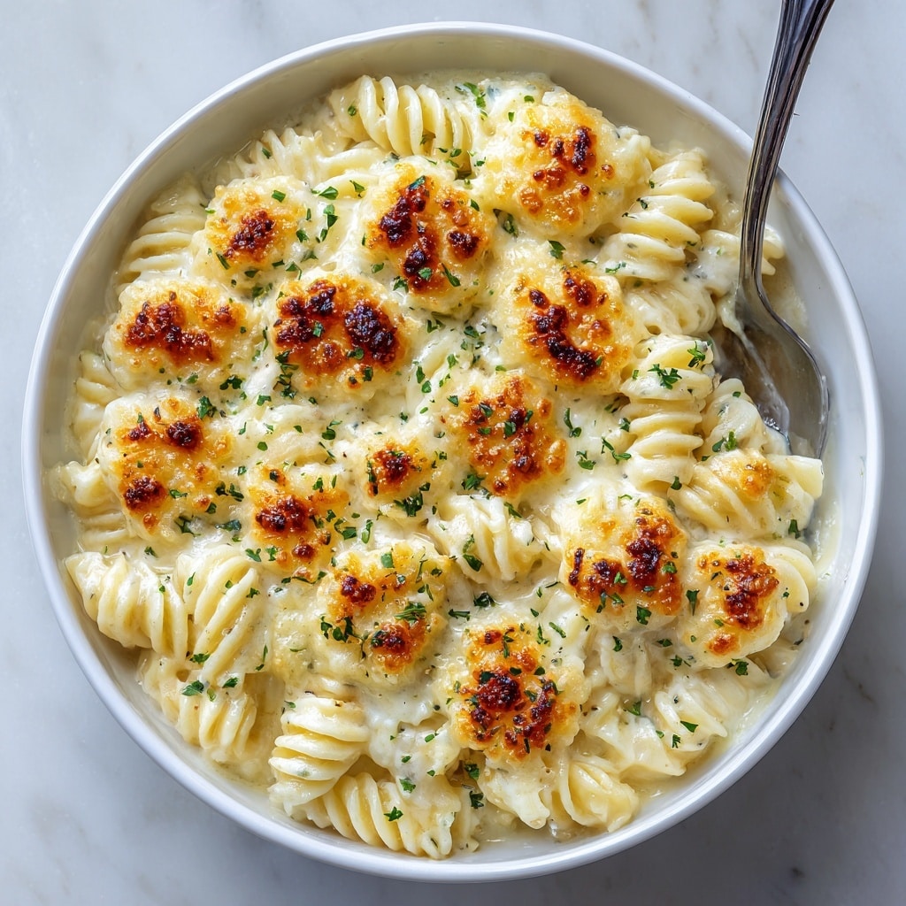 Creamy Garlic Parmesan Chicken Pasta Bake Recipe - Recipe Image