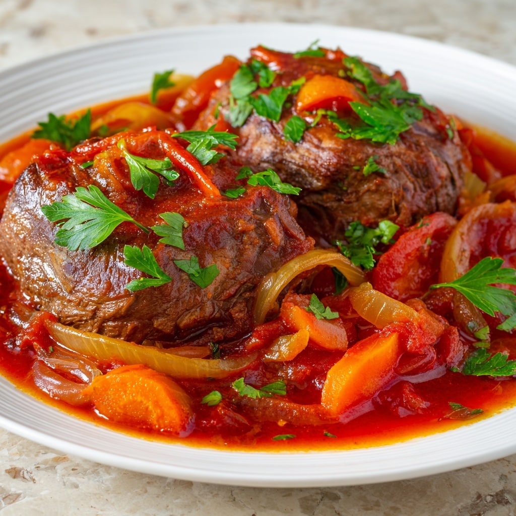 Sicilian Tuna Steaks with Cherry Tomatoes, Capers, and Olives Recipe - Recipe Image