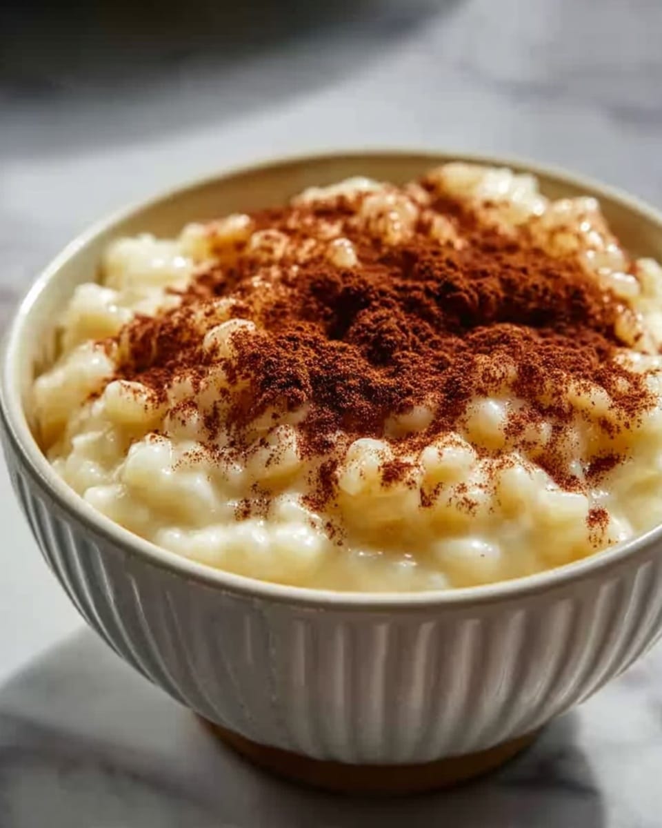 Comforting Creamy Rice Pudding with Cinnamon Recipe - Recipe Image