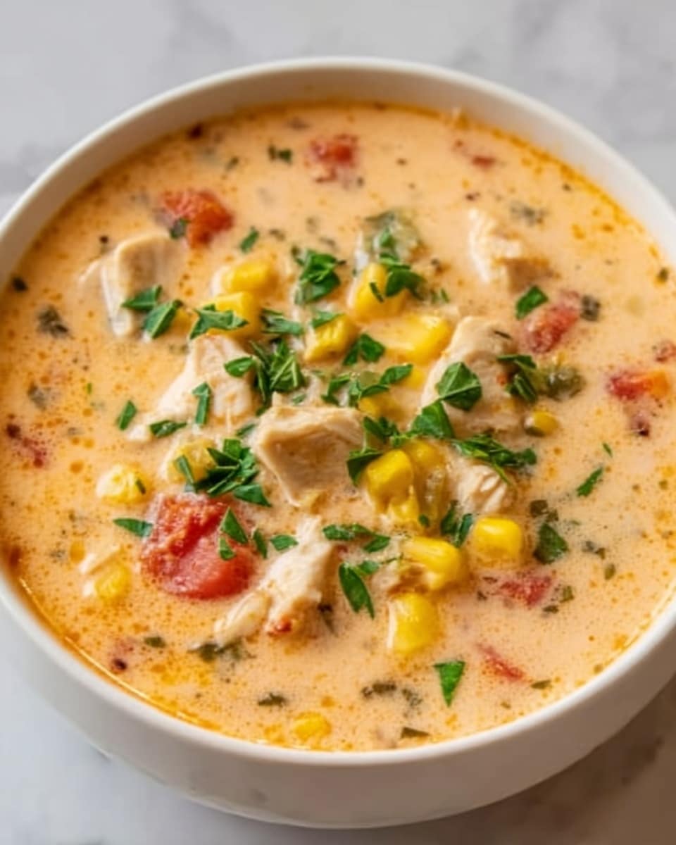 Creamy Southwest Chicken Soup Recipe - Recipe Image