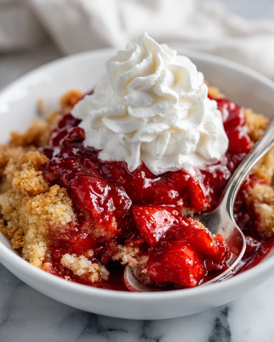Strawberry Cheesecake Dump Cake Recipe - Recipe Image