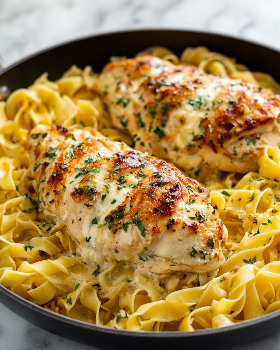 One-Pan Chicken with Buttered Noodles Recipe - Recipe Image