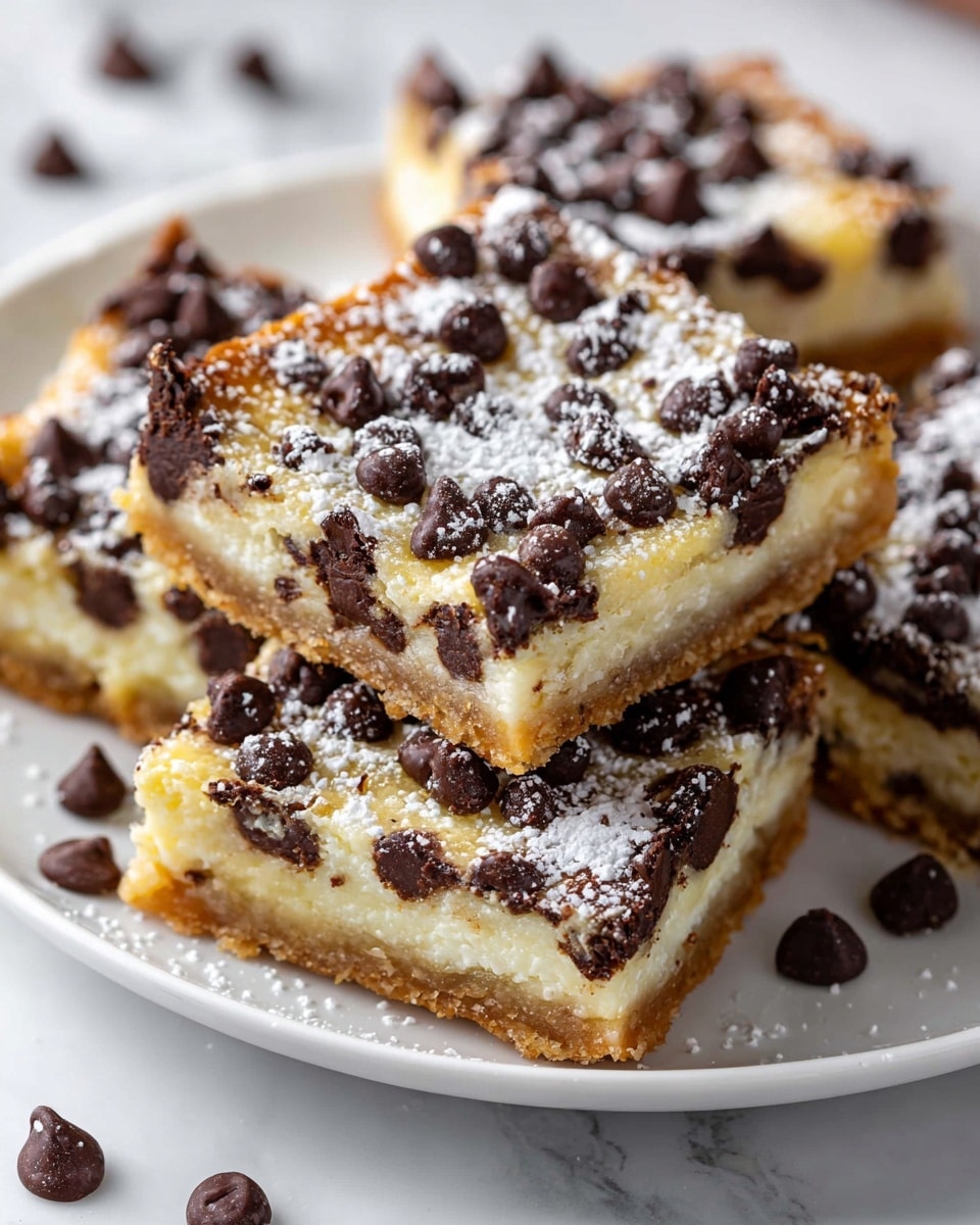 Cannoli Cheesecake Bars Recipe - Recipe Image