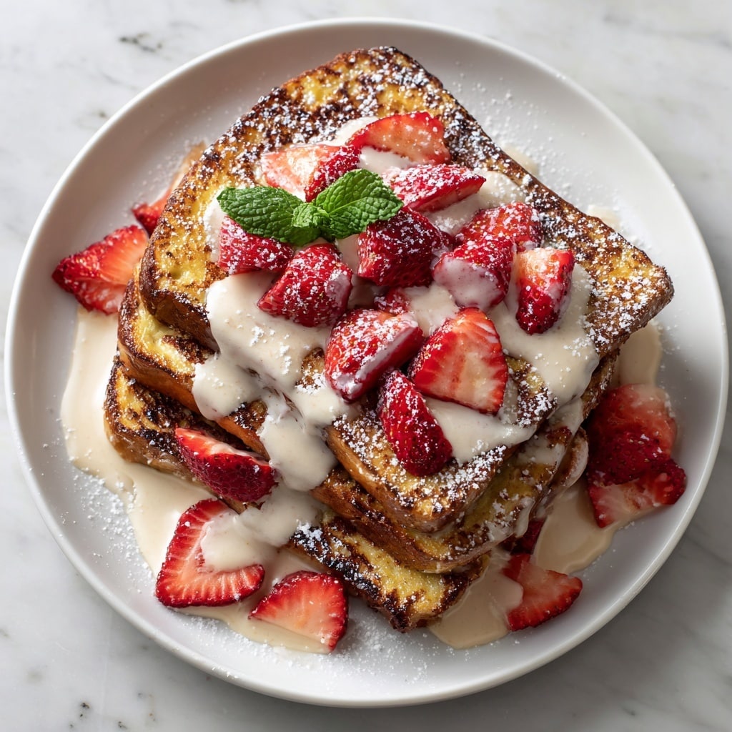 Strawberries & Cream French Toast Casserole Recipe - Recipe Image