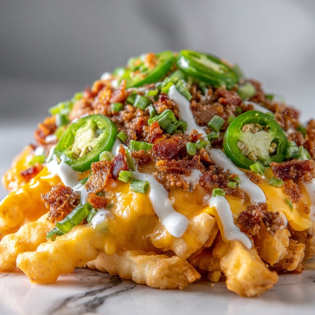 Loaded Cheese Fries with Bacon and Green Onions Recipe - Recipe Image