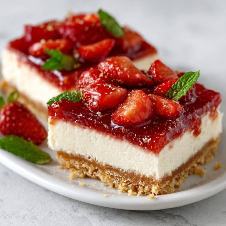 Rhubarb & Strawberry Cheesecake Recipe