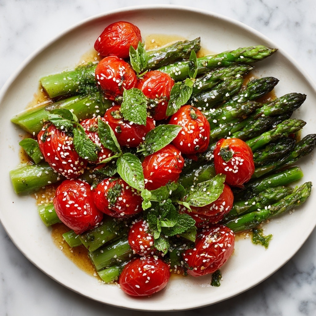 Balsamic Tomato and Parmesan Asparagus Delight Recipe - Recipe Image