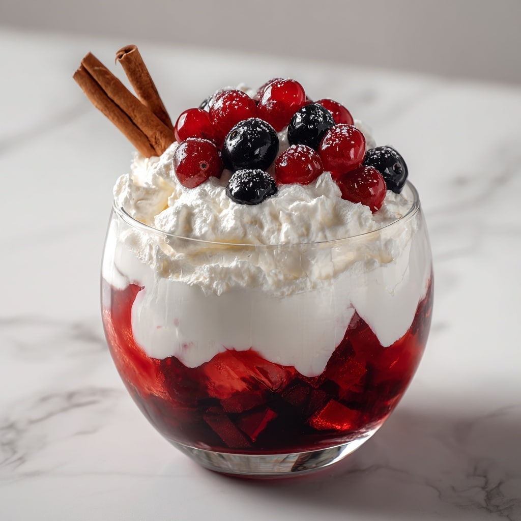 Cranberry Jello Salad with Cream Cheese Topping Recipe