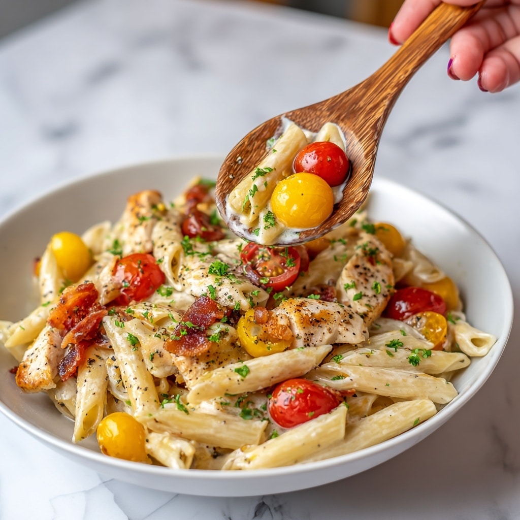 Chicken Club Pasta Salad Recipe - Recipe Image