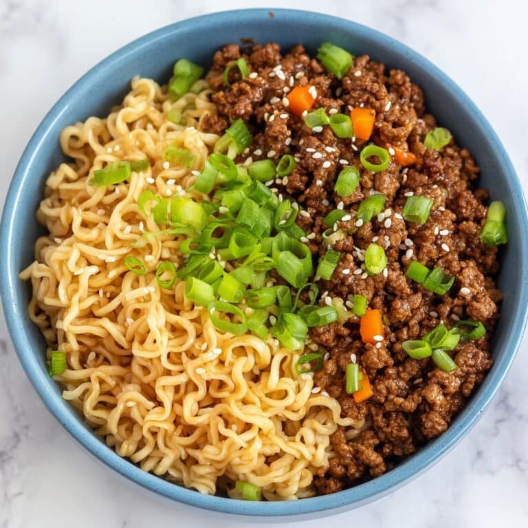 Mongolian Ground Beef Noodles Recipe